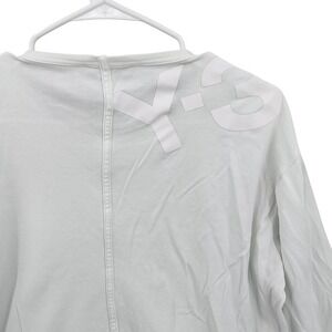 Y-3 Yohji Yamamoto Adidas Mens Stripes White Long Sleeve L Shirt Streetwear Top